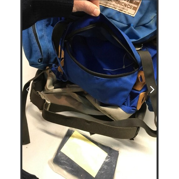 Vintage Wilderness Experience Backpack Rucksack Blue and Two Side Packs View 4