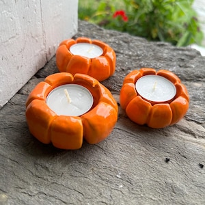 Pumpkin Tealight Holders