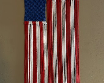 Macrame Old Glory American Flag small