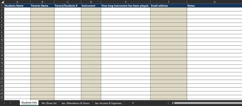 Printable Music Teacher Planner - Includes Theory Test, Scales, Forms ...