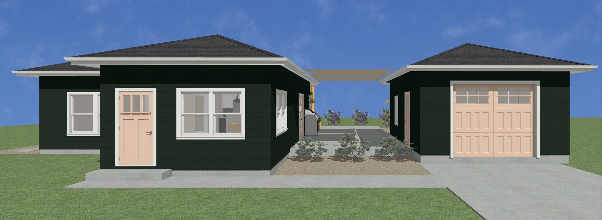 1.000 SF, 2 letti, 1 bagno, 1 box auto, planimetria conveniente. Open space, vita interna ed esterna.