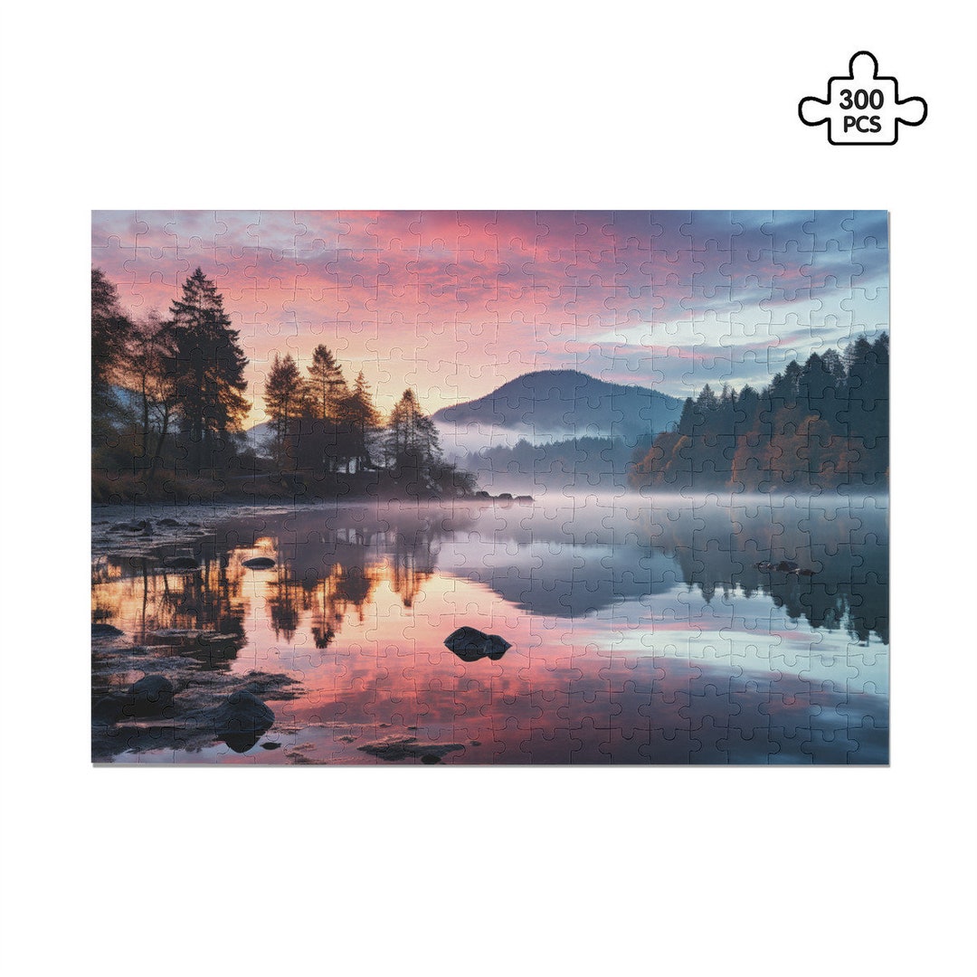 300 Piece Jigsaw Puzzle, Free Shipping, Jigsaw Puzzles for Adult, Lake