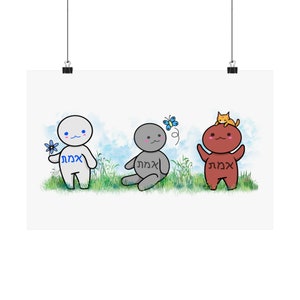 Cute Jewish Golems Matte Posters
