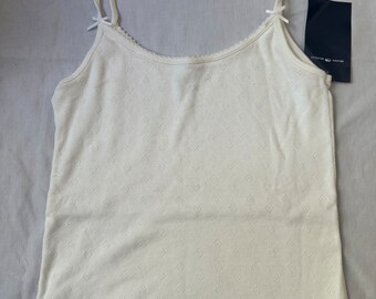 Brandy Melville wit singlet met strik