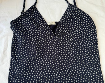 Brandy Melville navy floral singlet