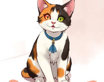 Esta creación es un gato generado por IA. Imprime esta creación y mírala en tu pared o techo. Cuesta 4,99 en lugar de 7,99.