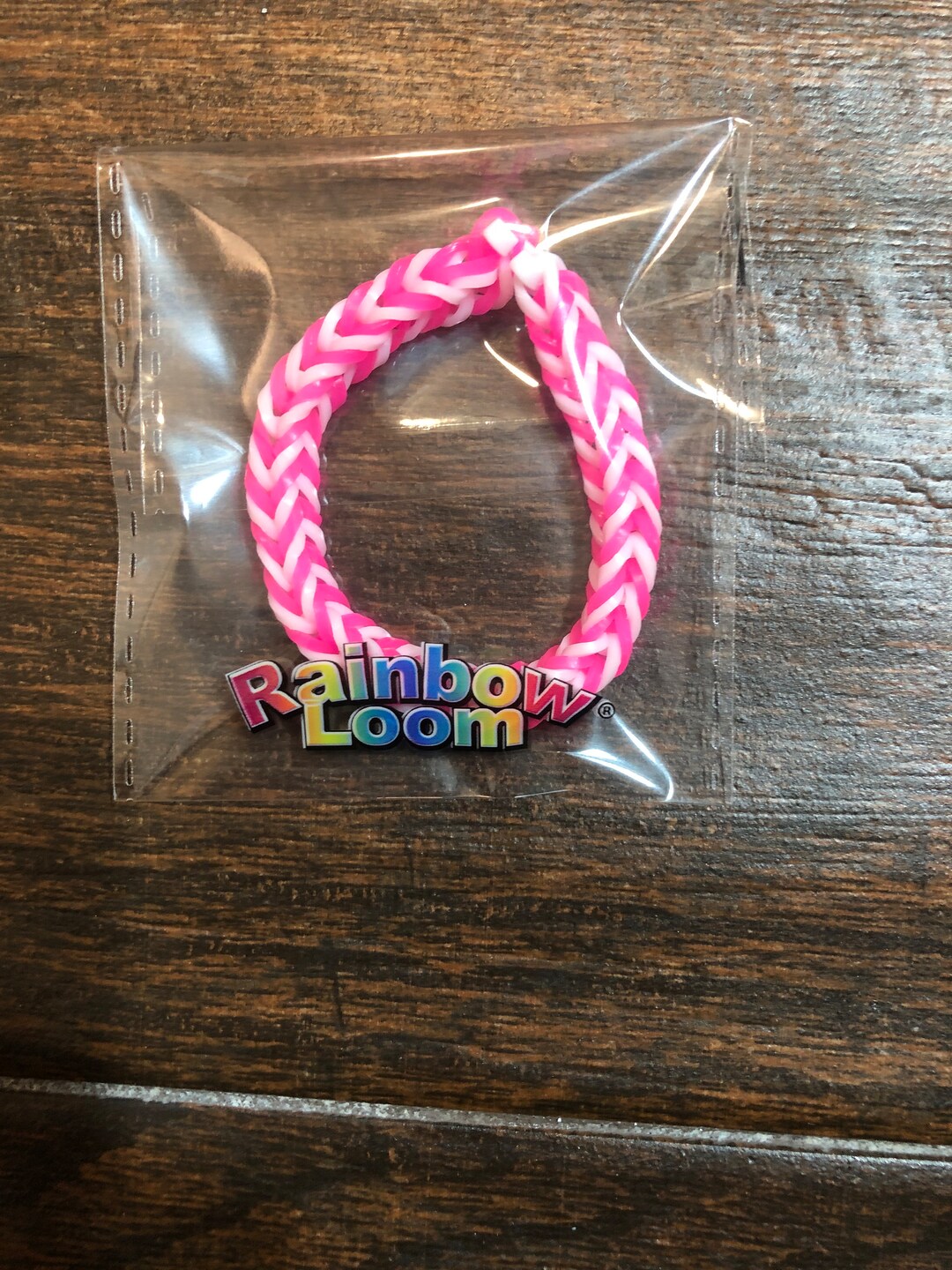 Pink Loom Bracelet Etsy