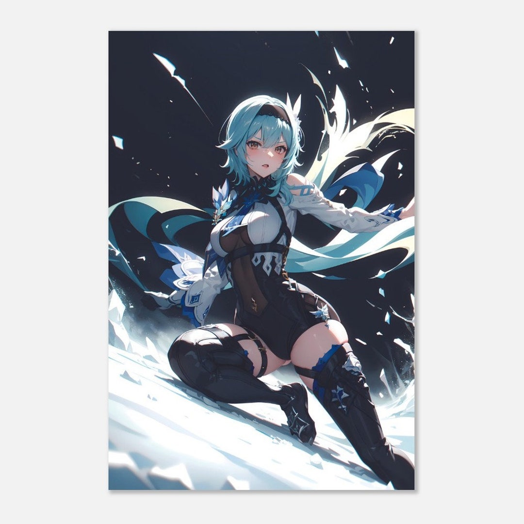 Eula Genshin Impact Anime Girl Fanart Premium Matte Paper Poster Art ...