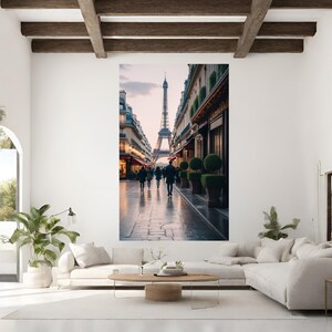 Paris Cafe Eiffel Tower Prints for Paris Home Decor Wall Art Digital Download Gift for Paris Trip and Gift for Her