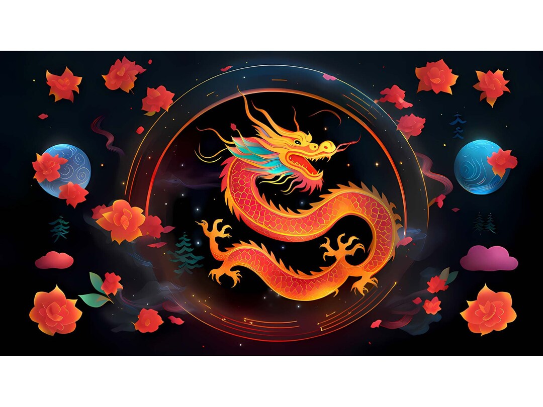 Chinese Dragon Art Dragon Wall Art Elevates Your Space for the Year of 