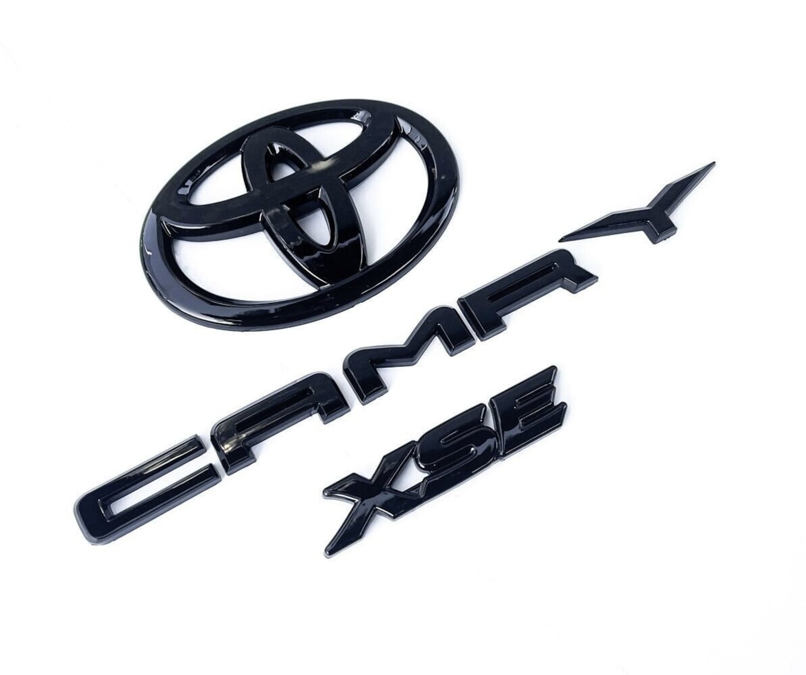 2018-2023 Toyota Camry Xse Gloss Black Emblem Overlay Kit Gen New Pt948 ...