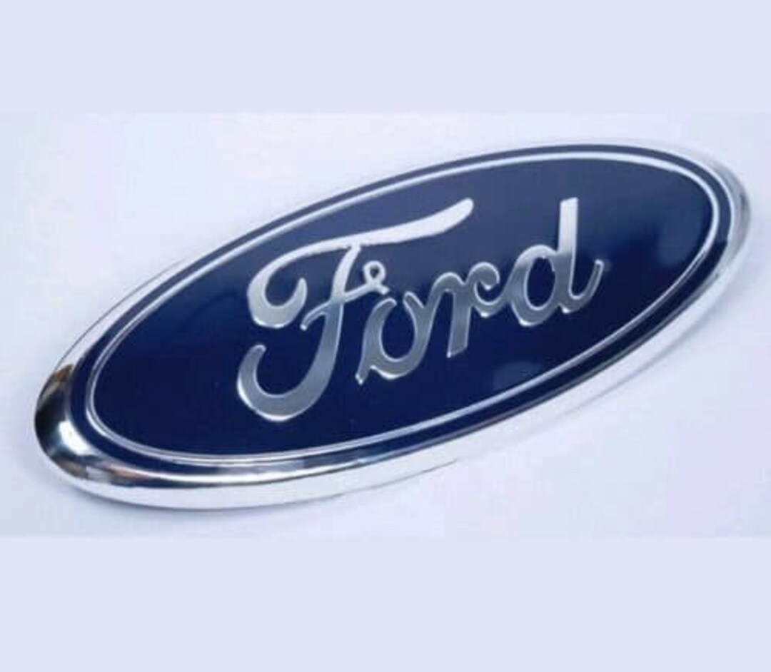 thumbnail image 2 of OEM Ford Front Grille Blue Oval Emblem For 2015-2024 F-150 & 2018-2024 Expedition - 9.5" Chrome Logo 2 of 11