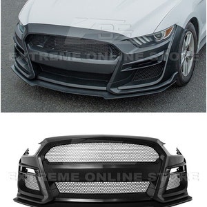 For 15-17 ford mustang | gt500 style polyurethane full conversion front bumper