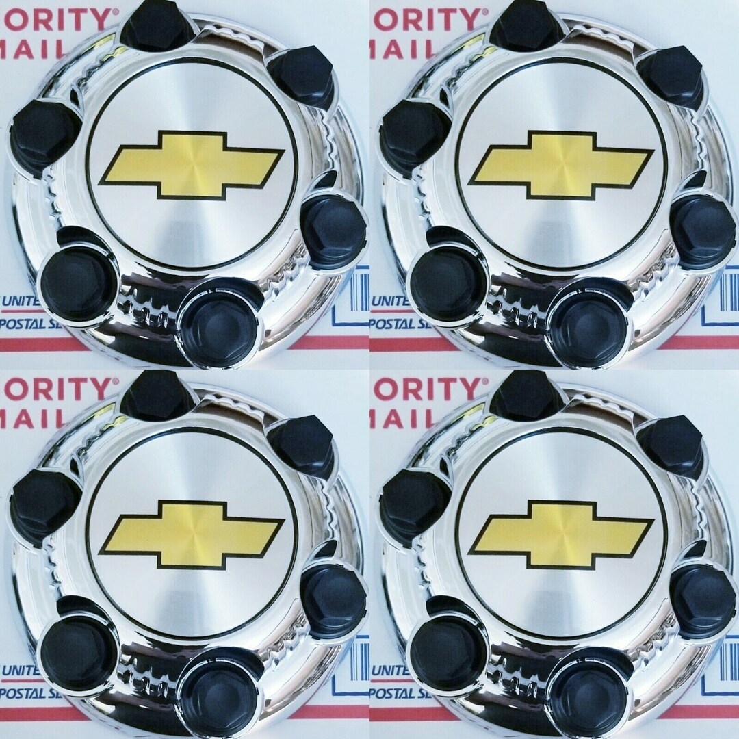 Chrome Wheel Center Hub Caps For 2000-2010 Chevy 1500 Truck & Van - 6 Lug 16" 17" Wheels
