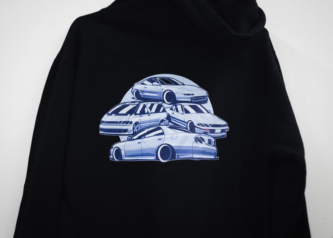 Mr2 Chaser Jzx90 Previa Mk3 Supra Toyota Pull Over Hoodie Sweatshirt ...