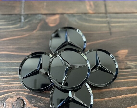 Mercedes Wheel Center Caps Set Of 4 Mercedes-Benz AMG Style Wheel ...