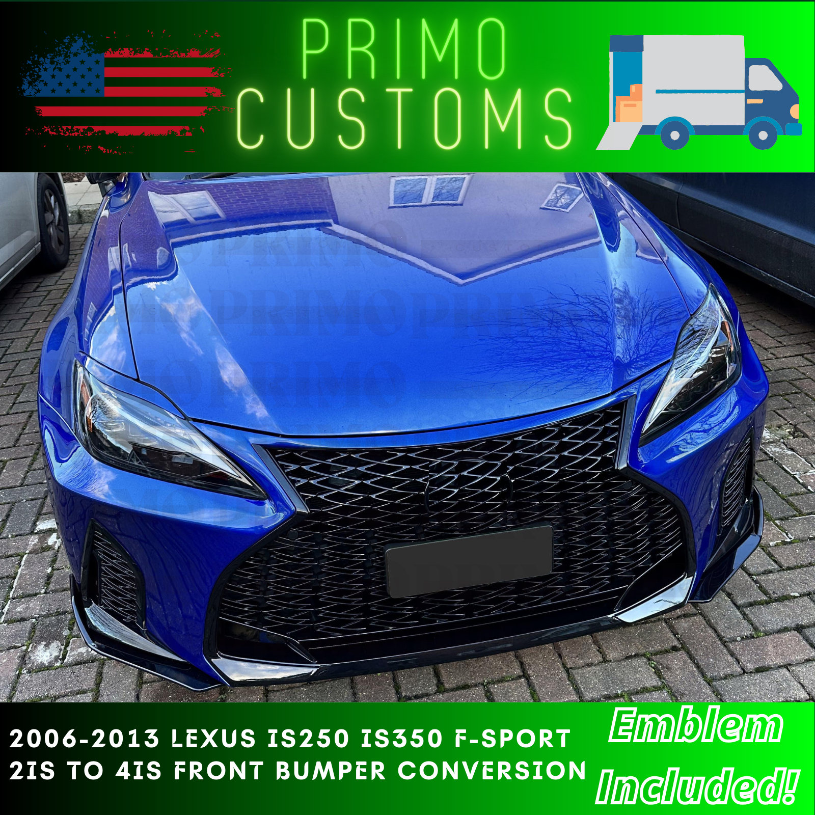 2006-2013 LEXUS IS250 IS350 F-sport 2IS to 4IS Front Bumper