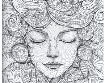 Stress Relief Coloring Page for Relaxation and Mindfulness