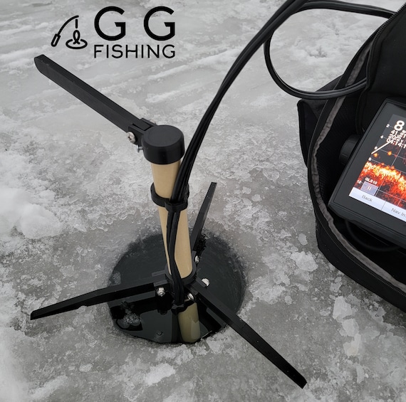 Ice Fishing Mount Kit for Livescope, Active Target, MEGA Live, Eagle Eye 9  - for Wooster Extendable Paint Pole - Etsy