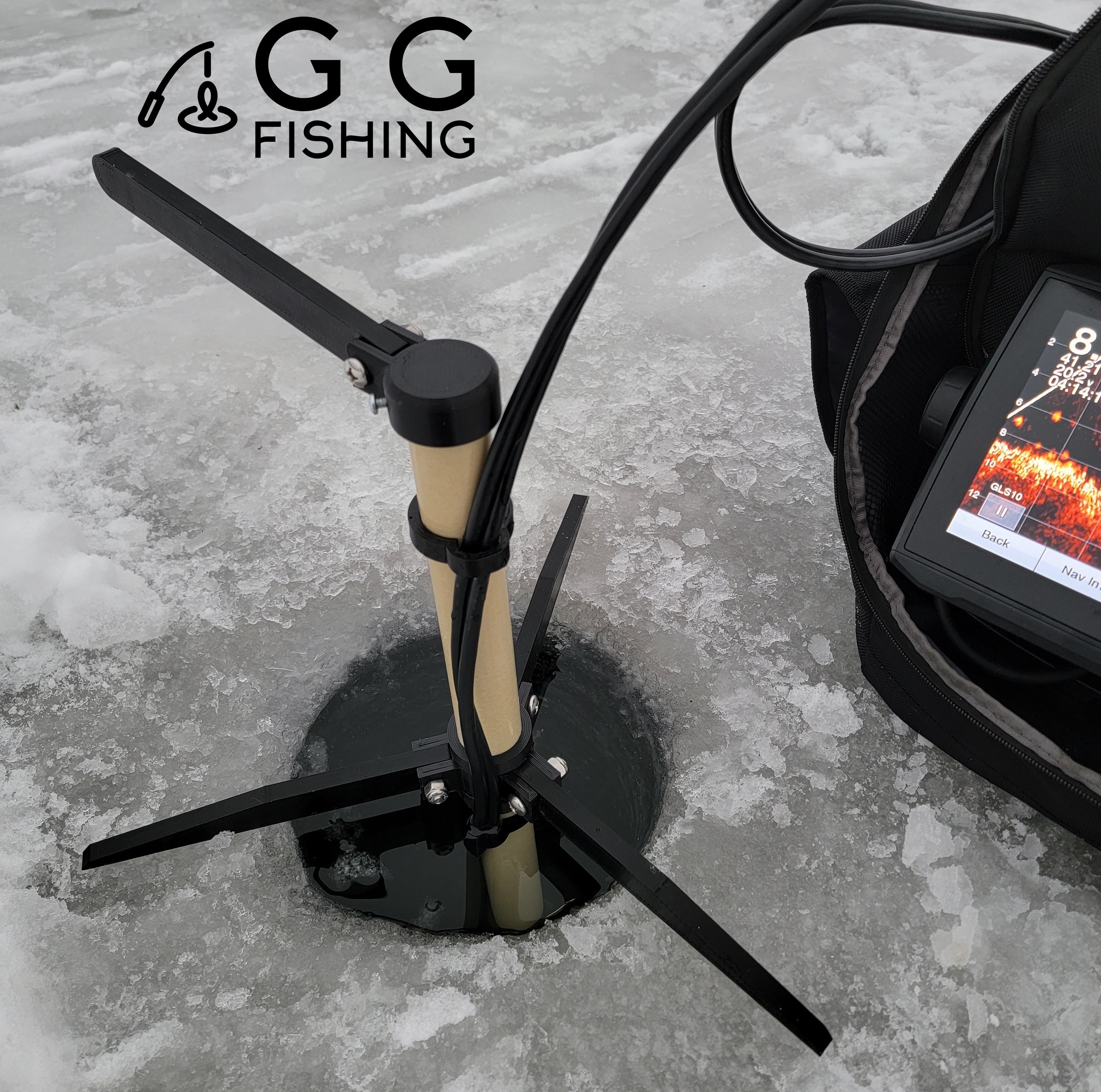 Ggfishing Ice Fishing Mount Kit for Livescope, Active Target, MEGA