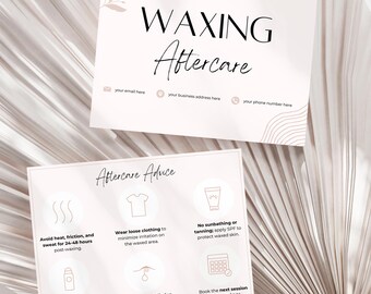 Piercing Aftercare Cards Printable Customizable Care Instruction Templates for Estheticians ...