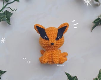 Patrón de ganchillo amigurumi de zorro de nueve colas en PDF