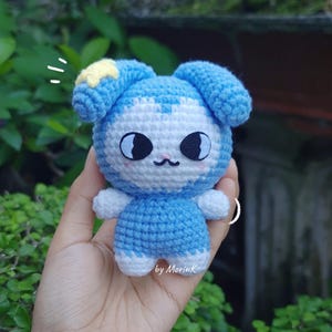 SKZOO Tasy Stay Blue Raccoon KPOP Fandom Mascot Amigurumi Crochet Pattern PDF