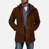 Men #39 s Brown Suede Blazer Coat Etsy