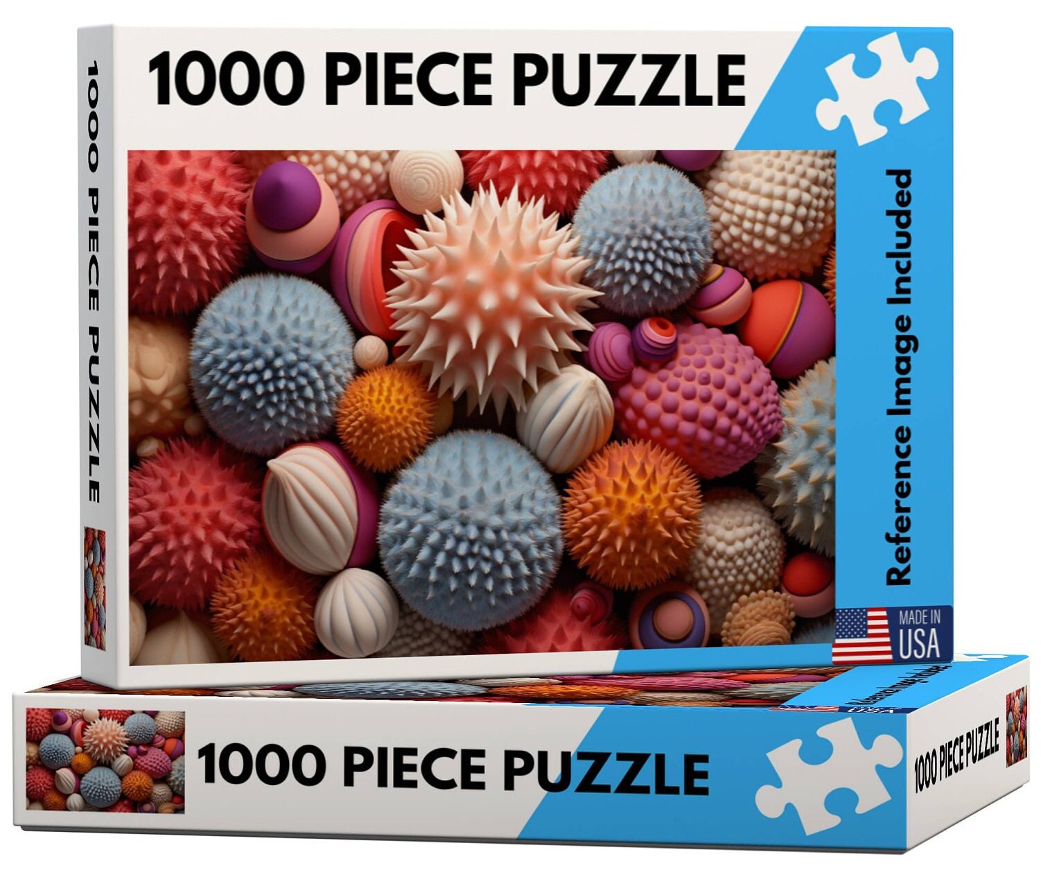 Cross & Glory - Colorful Sea Urchins - 1000 Piece Jigsaw Puzzle For Adults | Vibrant And Stunning Collage | Challenging And Relaxing | Unique And Beautiful Design