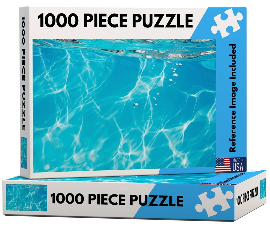 Pool Puzzle Blue Pool 1000 Piece Jigsaw Puzzle, USA Made - Etsy