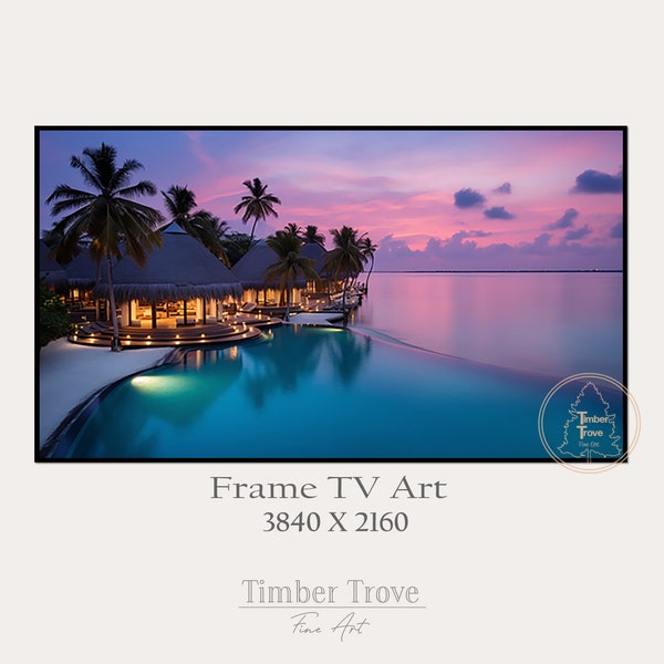 The Maldives Photo - Frame TV Art DIGITAL Download - Instant Download