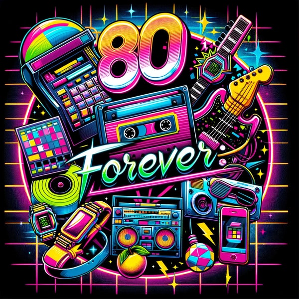 80's Style Throwback Download Image for T-Shirt