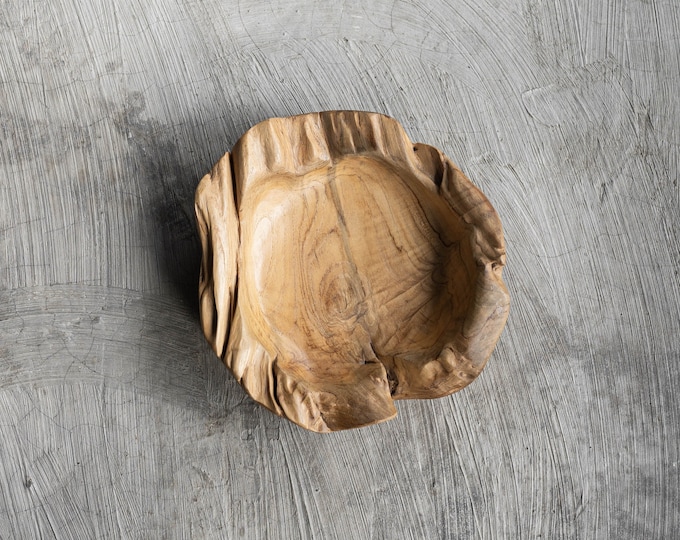 Featured listing image: H A N G A T- teakwood bowl