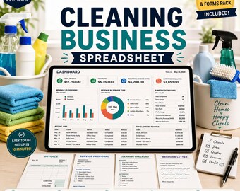 Planilha para empresa de limpeza, controle de serviços de limpeza, planilha para limpeza residencial, contabilidade para empresa de limpeza, Google Sheets, Excel