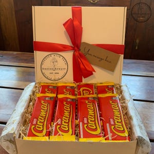 Boîte de sélection personnalisée de panier de chocolats Caramac - toute occasion - anniversaire - anniversaire - Noël - Merci - Fête des pères - Pâques