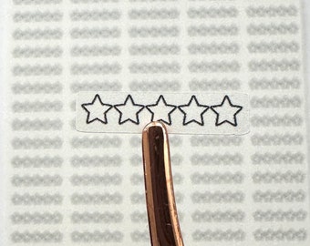 Blank 5-Star Rating Stickers