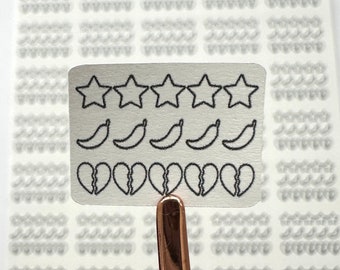 Blank Star, Spice, Angst Rating Stickers