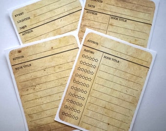 Library Card Sticker (Book Journal/Signing Events)