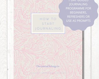 How to journal digital workbook journaling pdf with creative writing prompts self discovery and reflection journal for personal growth