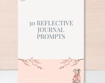 Diario digitale stampabile, spunti di riflessione, scrittura, diario riflessivo, 30 spunti in formato PDF, scrittura guidata, spunti di consapevolezza in formato PDF, crescita personale