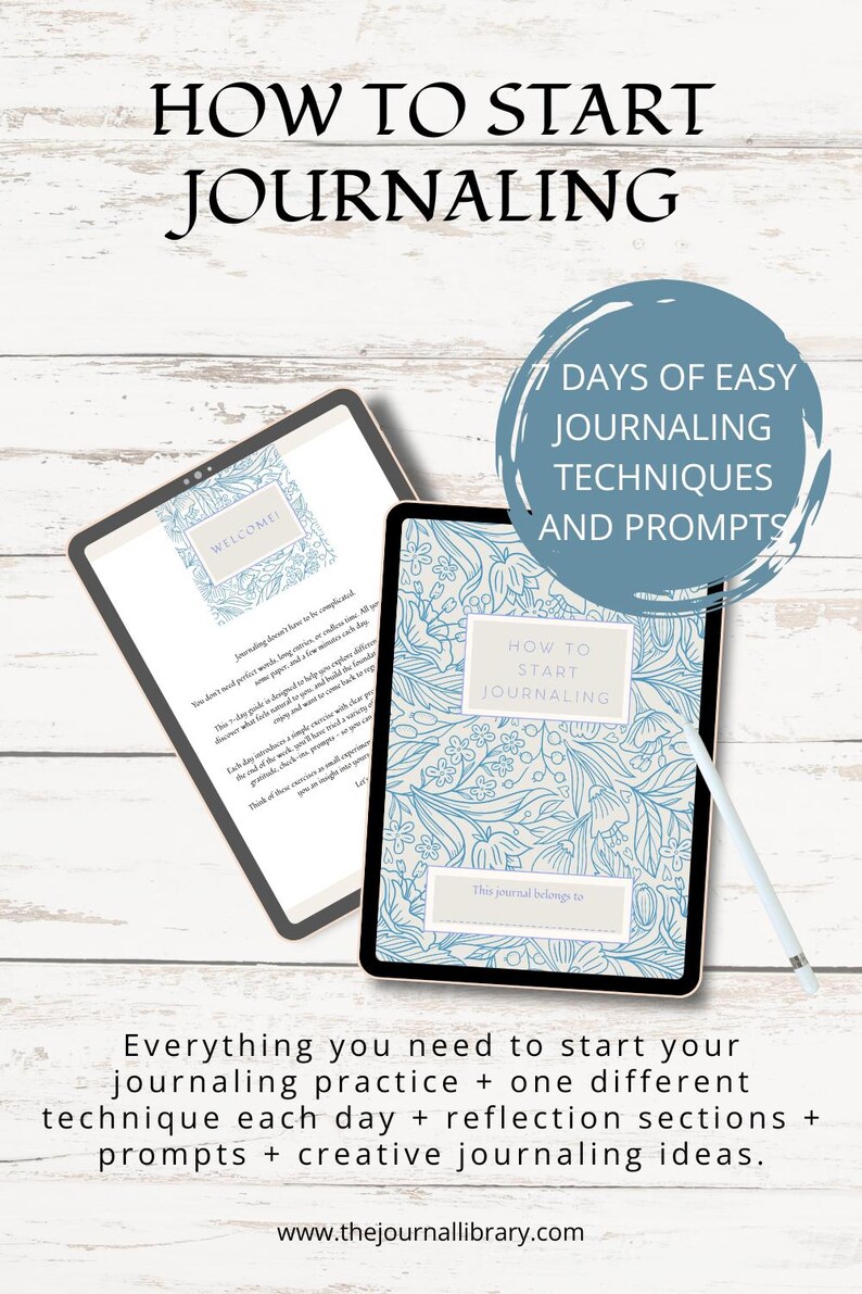 How to Journal Printable Guided Workbook for Women Mindfulness Digital ...