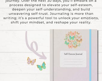 self esteem workbook guided self esteem journal digital daily mindset journal confidence workbook self esteem pdf digital positive habits