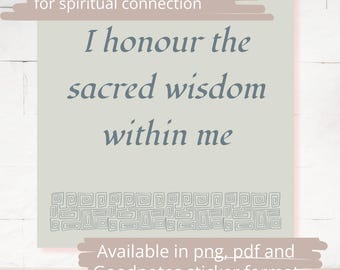 Spiritual Connection Affirmation Cards Instant Download Affirmations Daily Positivity Soul Guidance Prompt Cards Inner Peace Intuition Guide