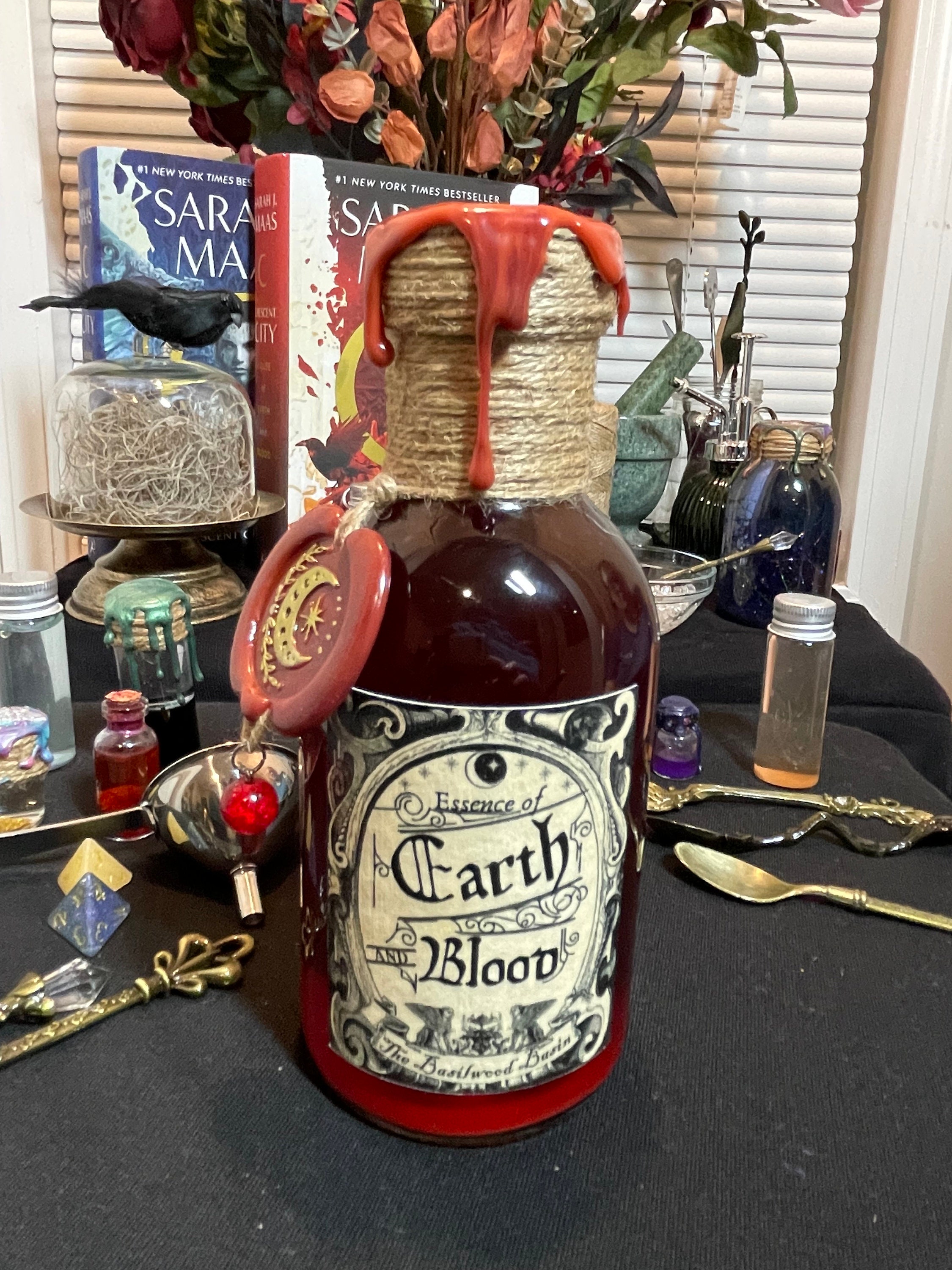 Crescent City Potion Bottle | House of Earth and Blood | Bookshelf Decor | SJM Merch | Decorative Potion | Fantasy Gifts | Bookish Gifts