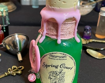 Spring Court Potion Bottle | Bookish Gifts | Bookshelf Decor | ACOTAR | Decorative Potion | Fantasy Gifts | Bookworm Gifts | Prythian | SJM