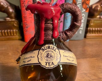 Suriel Tea Co Potion Bottle | Bookish Gifts | Bookshelf Decor | ACOTAR Merch | Decorative Potion | Fantasy Gifts | Bookworm Gifts | ACOTAR