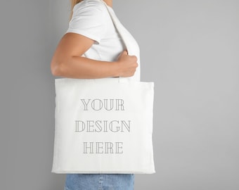 Boho Tote Bag Mockups Bundle: Natural Canvas (Digital Download)