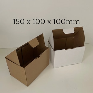 20 Small Boxes, Die-Cut Mailers for Gifting and Shipping, Choose A Colour