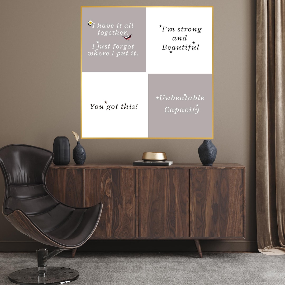 Motivational Wall Art Print Set: Empowering Quotes (digital Download - Etsy