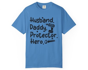 Camiseta gráfica de marido y papá héroe / Regalo del Día del Padre
